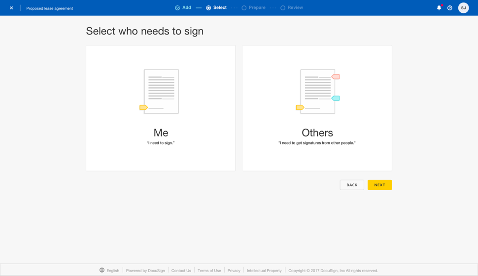 docusign sending adding users
