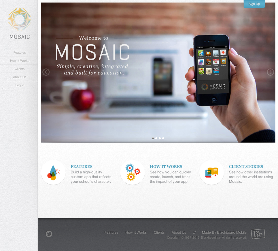 mosaic homepage